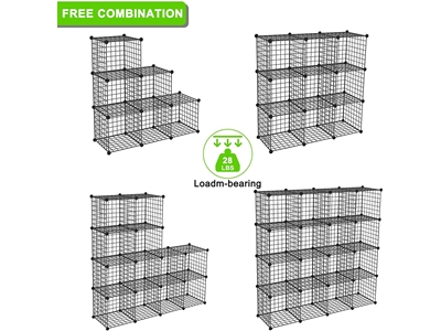 20 Bölmeli Çok Amaçlı Metal Tel Dolap Gardırop - 2