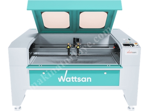 Wattsan 1290 Duos LT Çift Başlıklı Lazer Kesim Ve Kazıma Makinesi  
