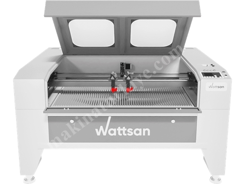 Wattsan 1290 Duos LT Çift Başlıklı Lazer Kesim Ve Kazıma Makinesi  