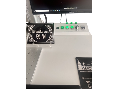 50W Yerli Malı Belgeli Masa Tipi Lazer Markalama Makinesi - 0