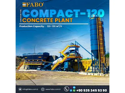 120 Cubic Meters/Hour New Generation Compact Concrete Batching Plant