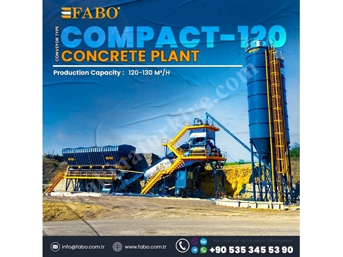 120 Cubic Meters/Hour New Generation Compact Concrete Batching Plant