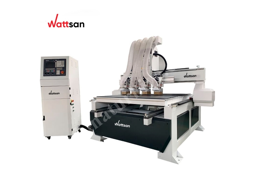 4 Çalışma Kafalı Ahşap CNC Router 