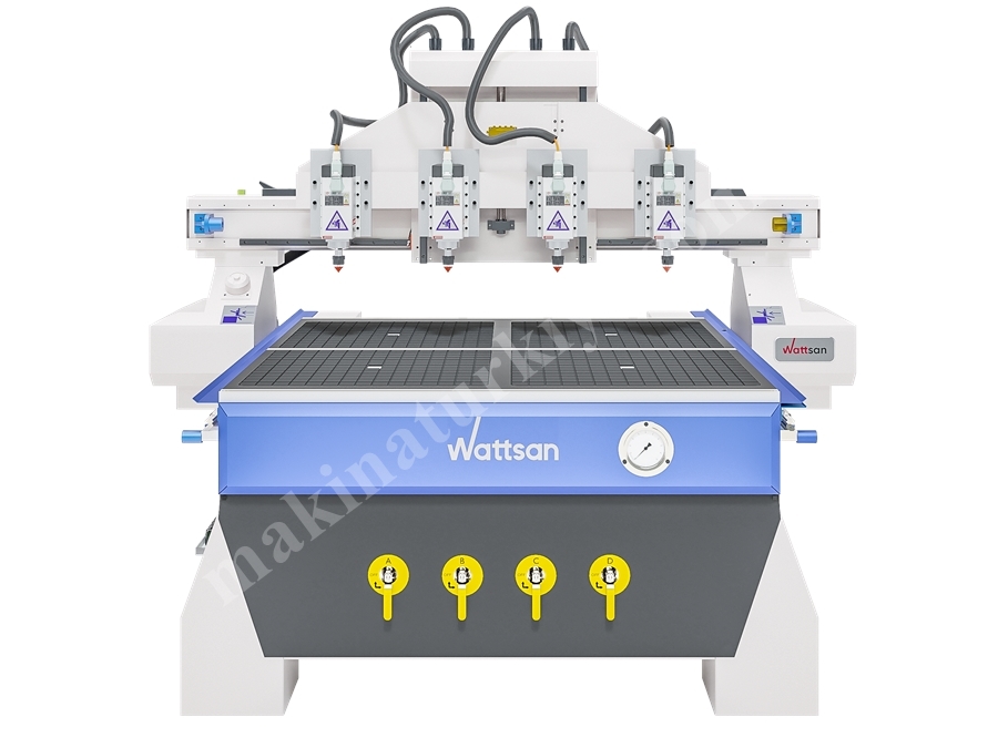 4 Çalışma Kafalı Ahşap CNC Router 