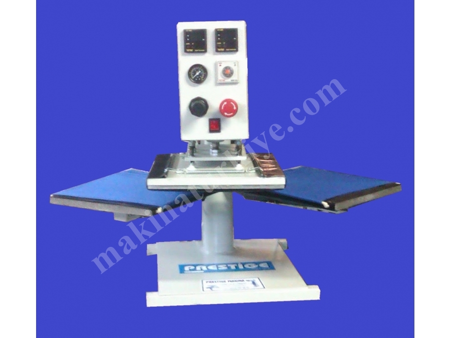 1.1 kW Yarı Otomatik Gezer Kafa Transfer Baskı Presi