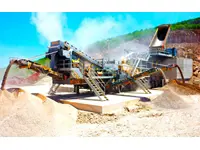250-350 Ton / Saat Wobbler Besleyicili Mobil Taş Kırma Tesisi