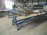 Système de transfert de poudre électrostatique en aluminium et bois de 150 mm - 0