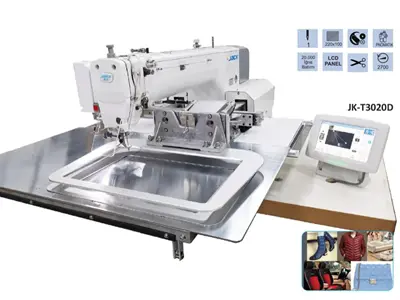 Швейная машина с обработкой формата 300 x 200 мм, форма "Джек"