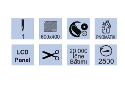 600 x 400 Jack Şekilli (İşleme) Dikiş Makinası - 2