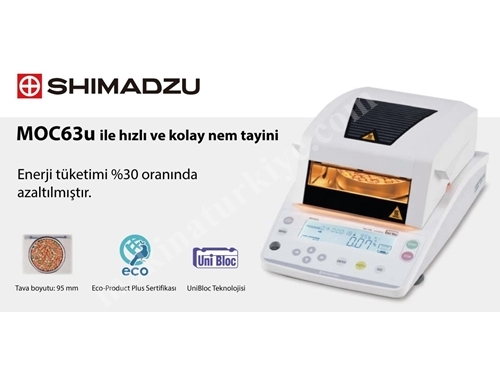 Helojen Isıtıcılı (60 gr-1 mg) Shimadzu Nem Tayin Cihazı 