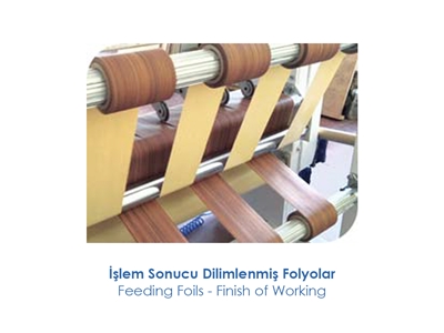 1500 Döner Bıçaklı Şaftlı Kağıt Folyo Dilimleme Makinesi - 2