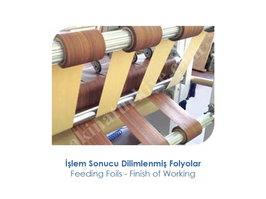 1500 Döner Bıçaklı Şaftlı Kağıt Folyo Dilimleme Makinesi