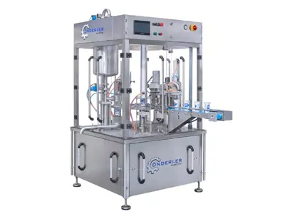 Machine de remplissage de yaourt à 1500-1800 pièces/heure en simple rotation 