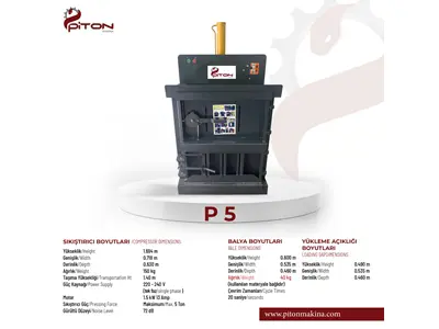 P-5 Модель 40-килограммовая Вертикальная Пресс-машина для Прессования Сена