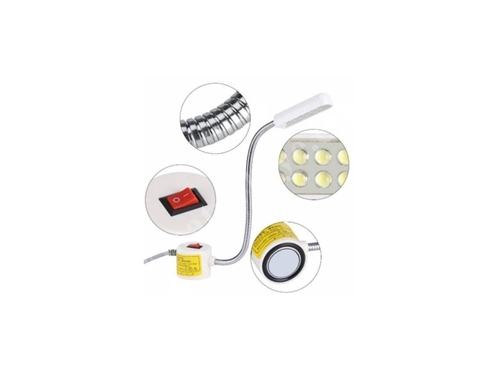 691 УФ-светодиодная спиральная магнитная 10-светодиодная лампа УФ-светодиодного фиолетового света для швейной машины