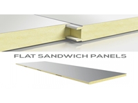 Soğuk Oda Düz Yüzeyli Sandviç Panel