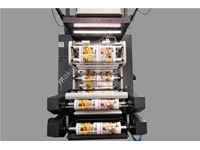 8 Farbe Doppelwickel Doppelwarp Flexo Etikettendruckmaschine - 3