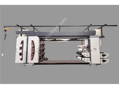 8 Color Double Wrap Double Warp Flexo Label Printing Machine - 1