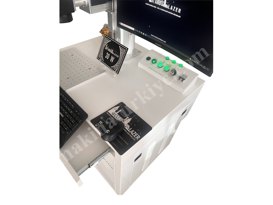 30W Türk Malı Belgeli Lazer Kesim & Markalama Makinası