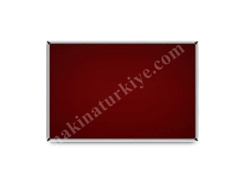 120X120 Mantar Pano Duvara M. Kumaşlı Alüminyum Çerçeve