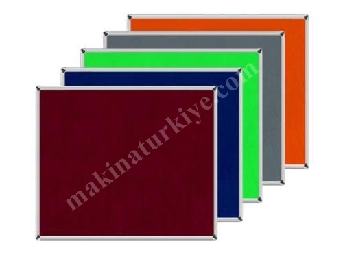Kumaşlı Alüminyum Çerçeve 90X200 Duvara M. Mantar Pano
