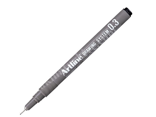 0.3 Mm Siyah Çizim Kalemi