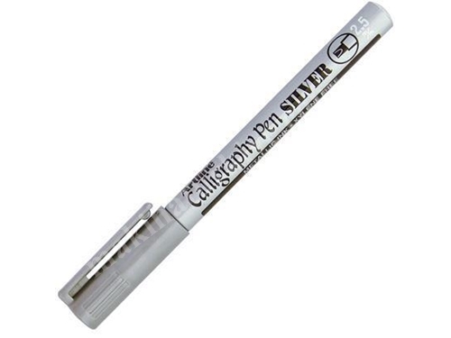 2.5 Mm Kesik Uçlu Gümüş Kaligrafi Kalemi