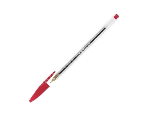 Cristal 1 Mm Kırmızı Medium Tükenmez Kalem