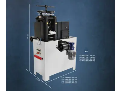 Machine à cylindre d'astiquage 150x150 mm