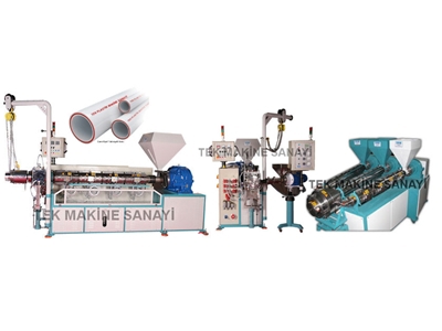 Plastik Boru Makinesi Tek Vidalı Extruder