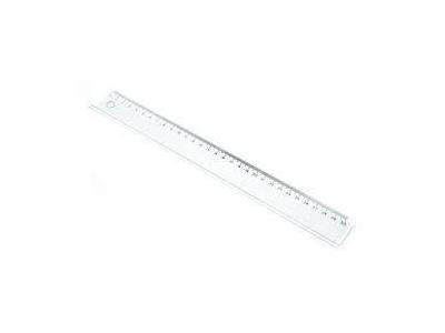 30 Cm Şeffaf Plastik Cetvel - 0