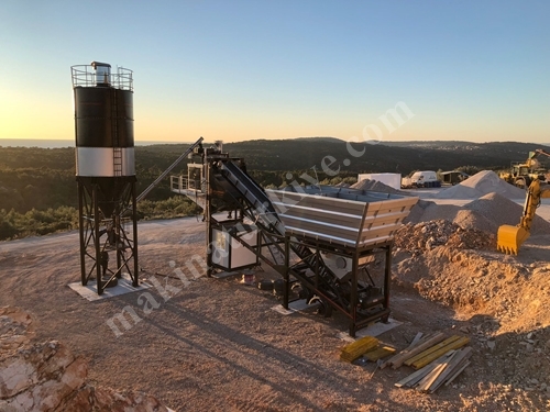 60 m3 Saat Mobil Beton Santrali / 60 m3 Hour Mobile Concrete Batching Plant