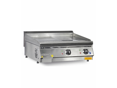 60 cm Elektrikli Pleyt Endüstriyel Izgara  - 0