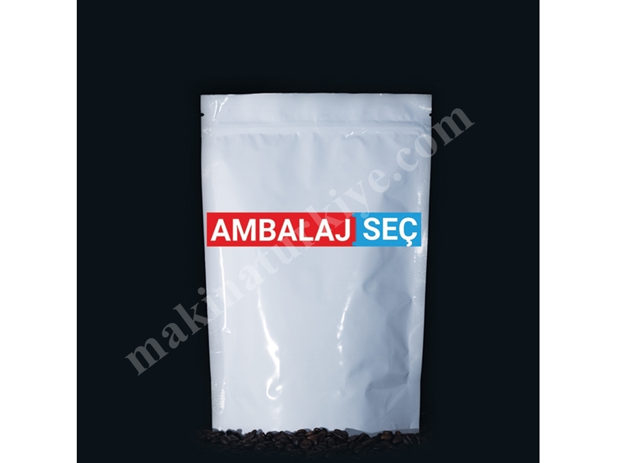 Ambalaj Seç Beyaz Baskısız Doypack Paketi