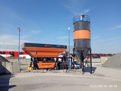 45m³ Saat Mobile Şantiye Tipi Kompakt Beton Santrali - 6