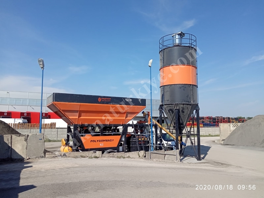 45m³ Saat Mobile Şantiye Tipi Kompakt Beton Santrali