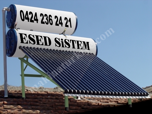 Water Heating System with Esed Solar Energy