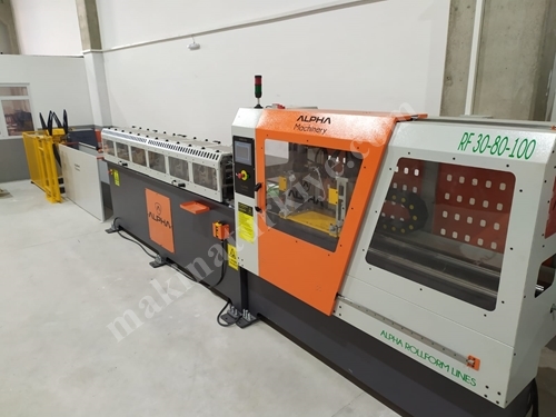 Servo Uçar Makaslı 12 İstasyon Rollform Hattı 