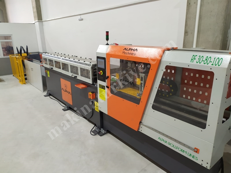 Servo Uçar Makaslı 12 İstasyon Rollform Hattı 