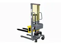 1000 kg 1600 mm Halb-elektrischer Gabelstapler