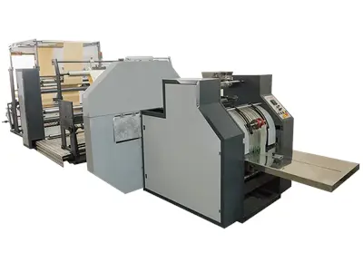 Машина для производства бумажных пакетов с топором