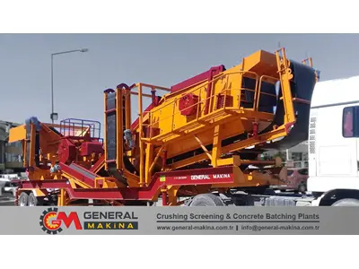 90-180 Ton / Saat Mobil Taş Kırma Eleme Tesisi