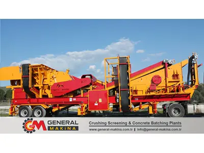 80-120 Ton / Saat Mobil Taş Kırma Eleme Tesisi