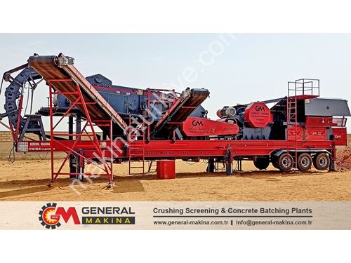 150-240 Ton / Saat Mobil Taş Kırma Eleme Tesisi