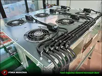 Enjeksiyon Makinası Fan Soğutma Ürün Soğutma Konveyör Sistemi