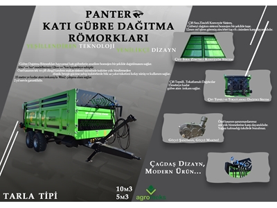 10 m³ Panter Katı Gübre Dağıtma Römorku - 19