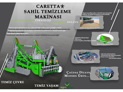 140 Cm Sahil Temizleme Taş Toplama Makinası - 7