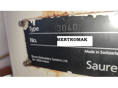 Saurer 3040 Marka 180 devir/dk, Brode Makinası - 7