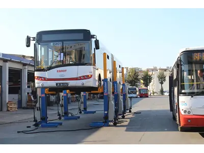 6 X 7.5 Ton Kablolu Ağır Vasıta Mobil Sütunlu Lift 