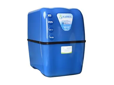 Dispositif de traitement de l'eau de couleur bleue de type industriel de 300 litres / jour